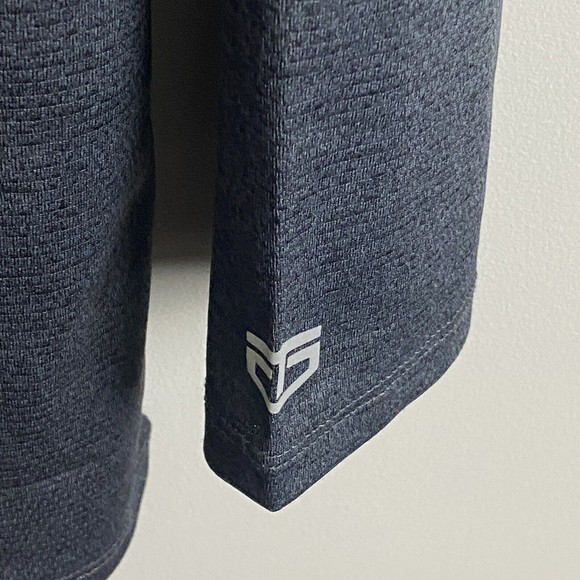 TAPOUT Mens Gray Mock Neck Quarter Zip Long Sleeve Shirt Size XL UFC MMA Athlete - Picture 6 of 9